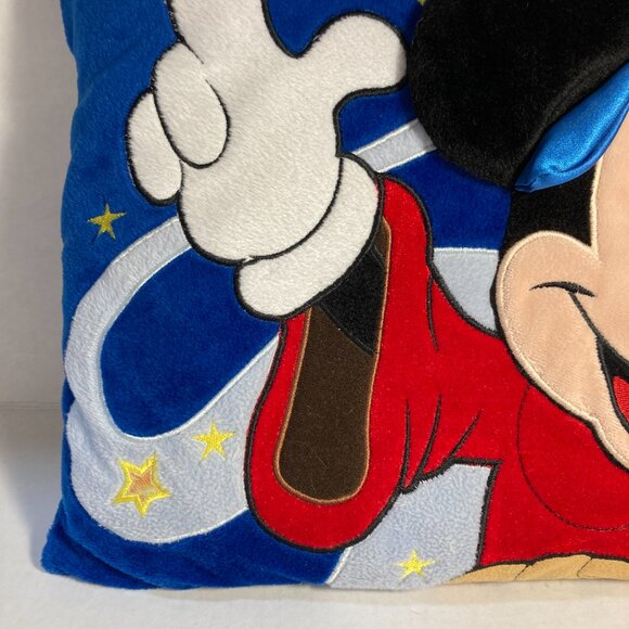 Vintage Disney Mickey Mouse Sorcerers Apprentice Hat Throw Pillow Lights Magic - Picture 5 of 12